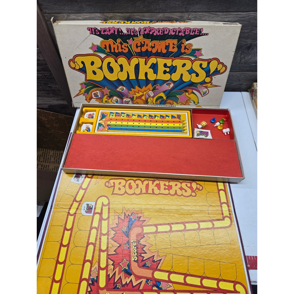 Vintage 1978 Parker Brothers This Game is Bonkers Board Game Retro 70s Complete